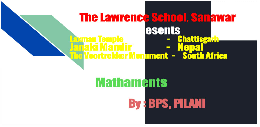 Mathements - at Birla Public School Pillani