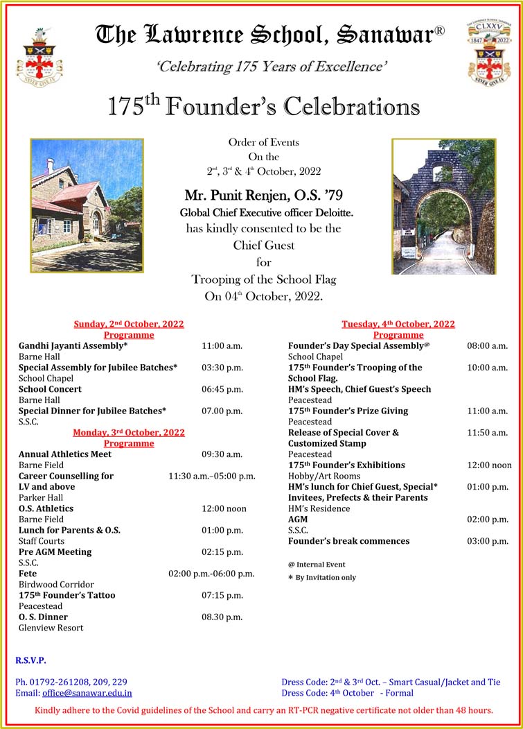 Â Order of Events for ourÂ Dodransbicentennial Founder